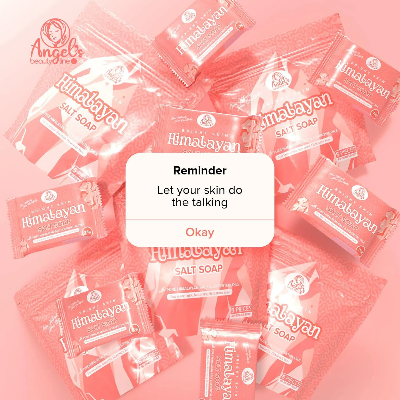 Angel’s Beautyline Bright Skin Himalayan Salt Soap - 75g (Pack of 5)