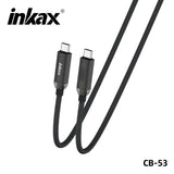 كابل بيانات الشحن السريع CB-53 من نوع C إلى C 100 واط من إنكاكس