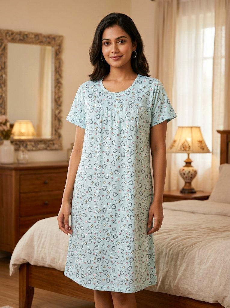 Comfortable Nightgown Casual Sleepwear - #8180
