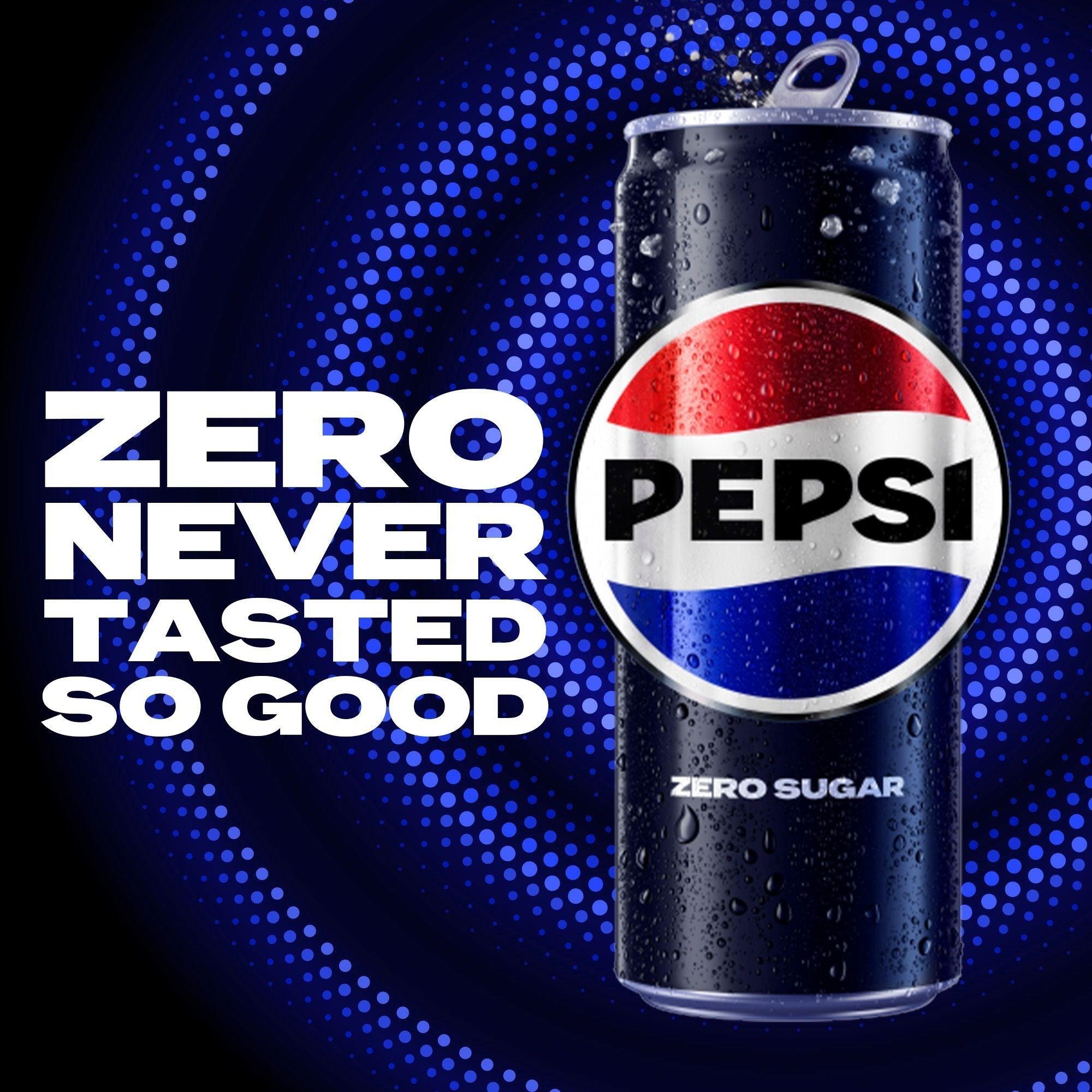 Pepsi Zero Sugar Soft Drink Can - 250ml