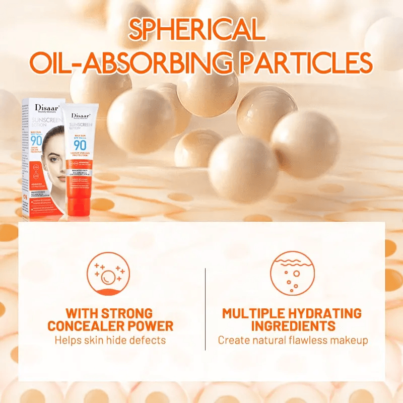 Disaar Sunscreen Lotion Brighten Skin Spf 90 - 50ml