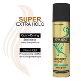 Nova Gold Super Firm Hold Volume & Shine Hair Spray - 200ml