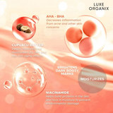 Luxe Organix Bye Bye Bum Bumps White & Clear Booty Scrub - 230g