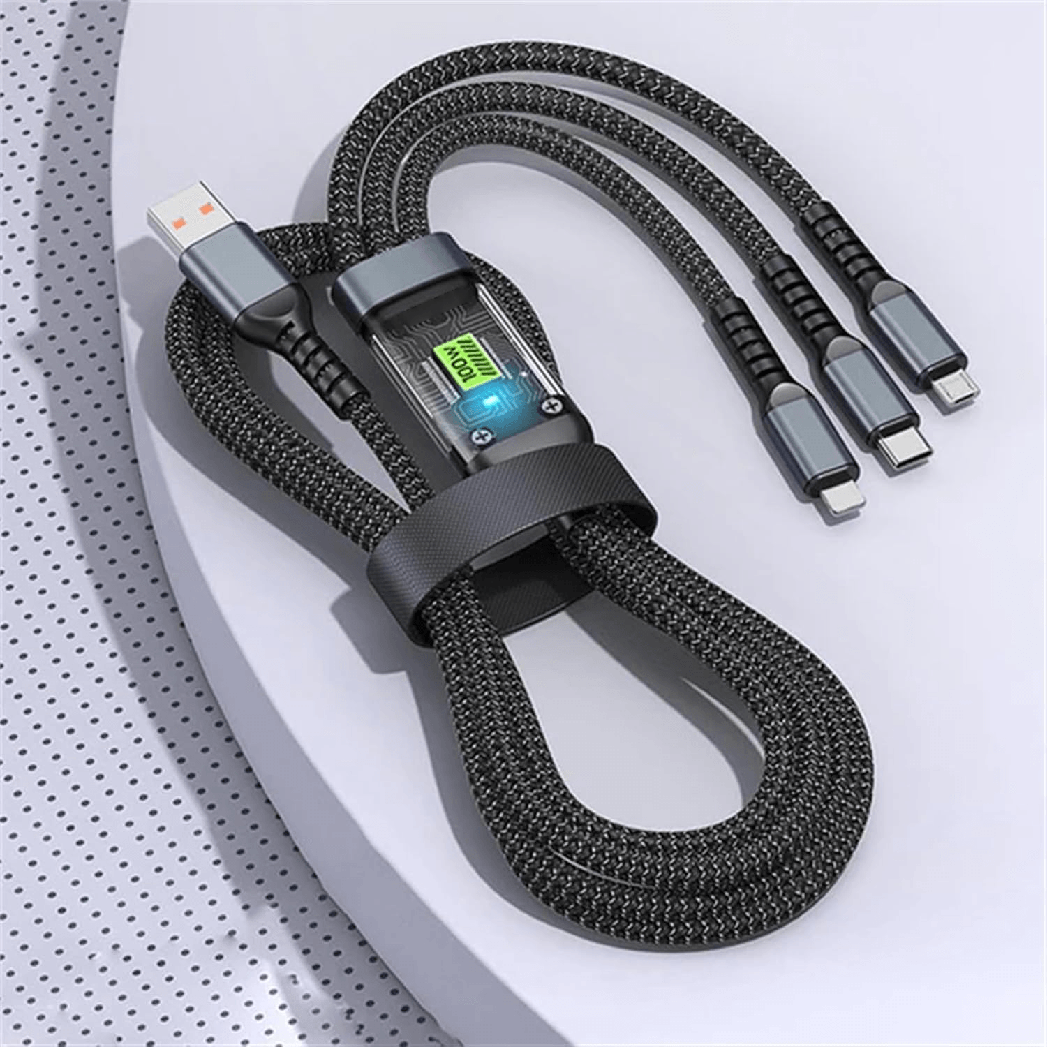 Soloffer 3 In 1 Fast Charging Cable 100W - SH81