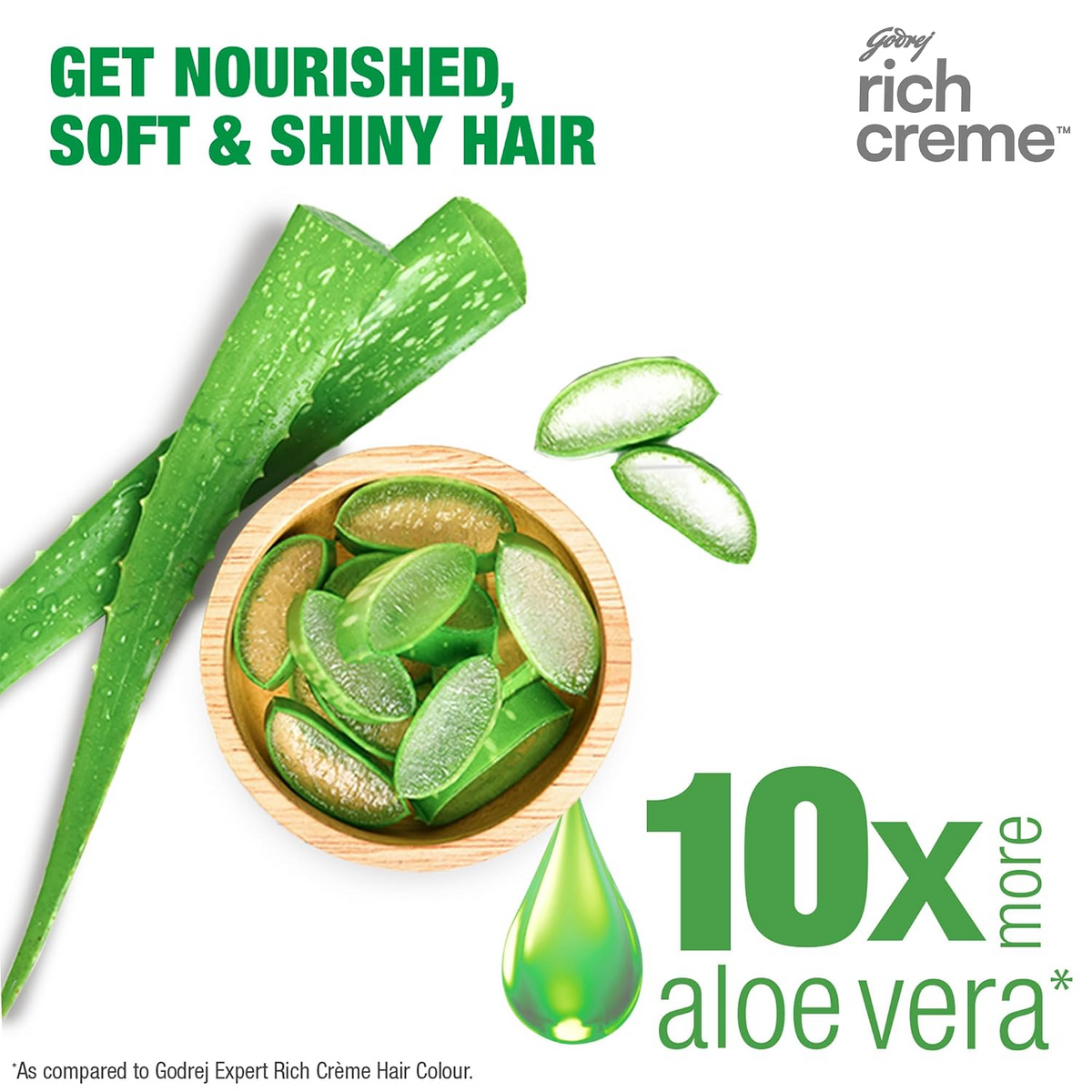 Godrej Rich Creme Hair Color Black Brown 3.00 - 20g + 20ml