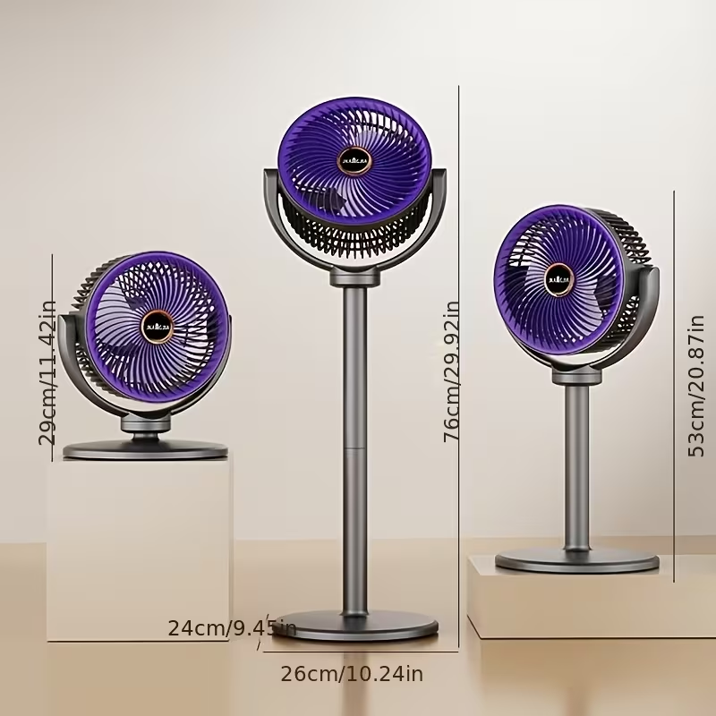 Height Adjustable Air Circulation Vertical Fan JKJ-108