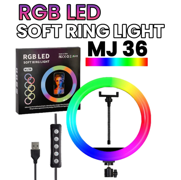 MJ-36 RGB LED Soft Ring Light