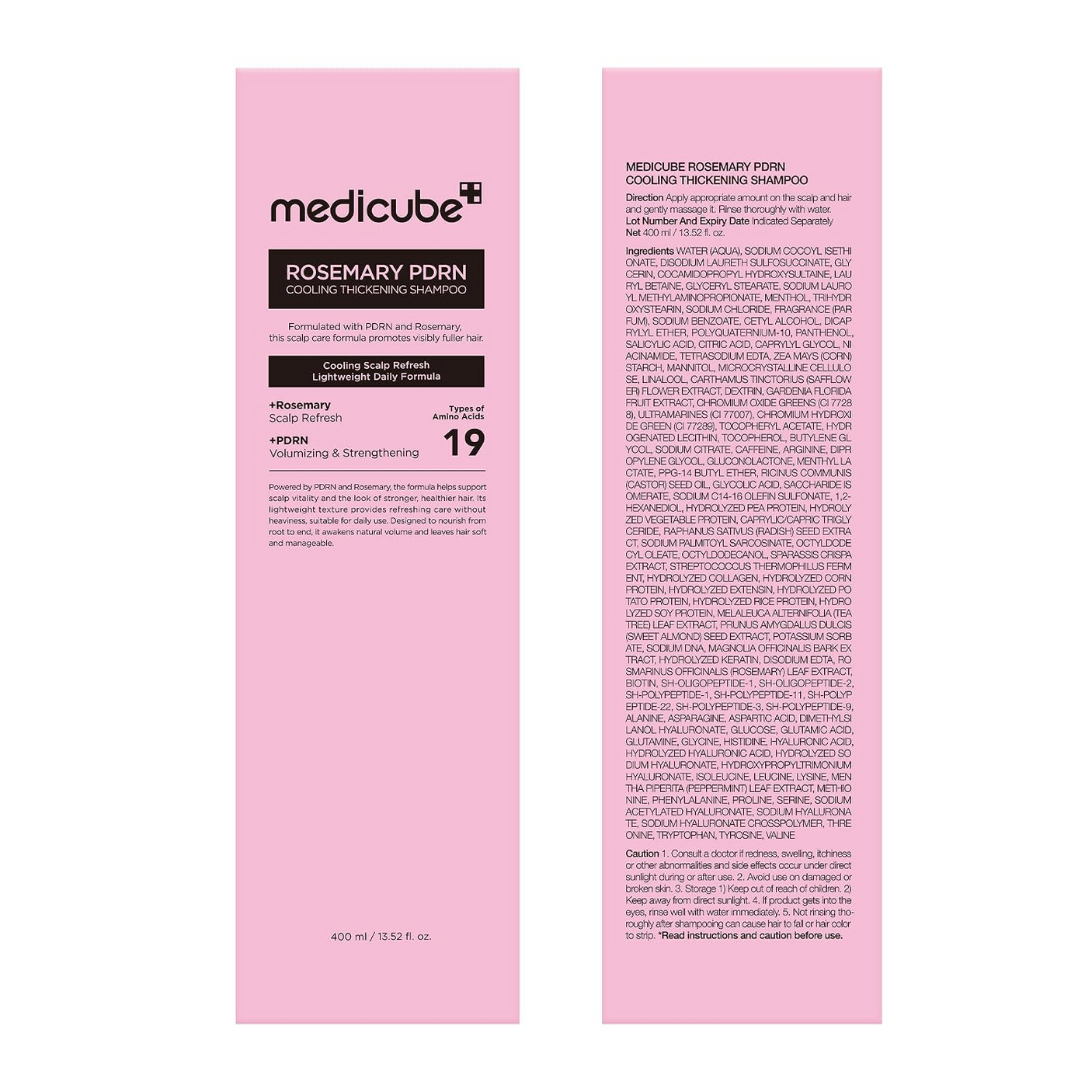 Medicube Rosemary PDRN Cooling Thickening Shampoo - 400ml