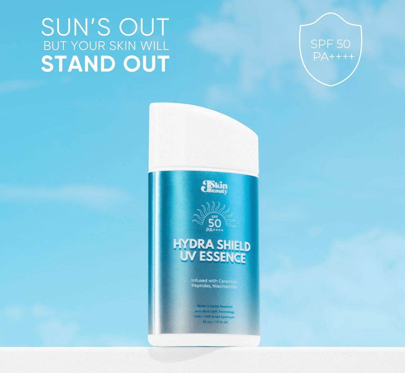 J Skin Beauty Hydra Shield Sunscreen UV Essence SPF 50 PA++++ - 50g