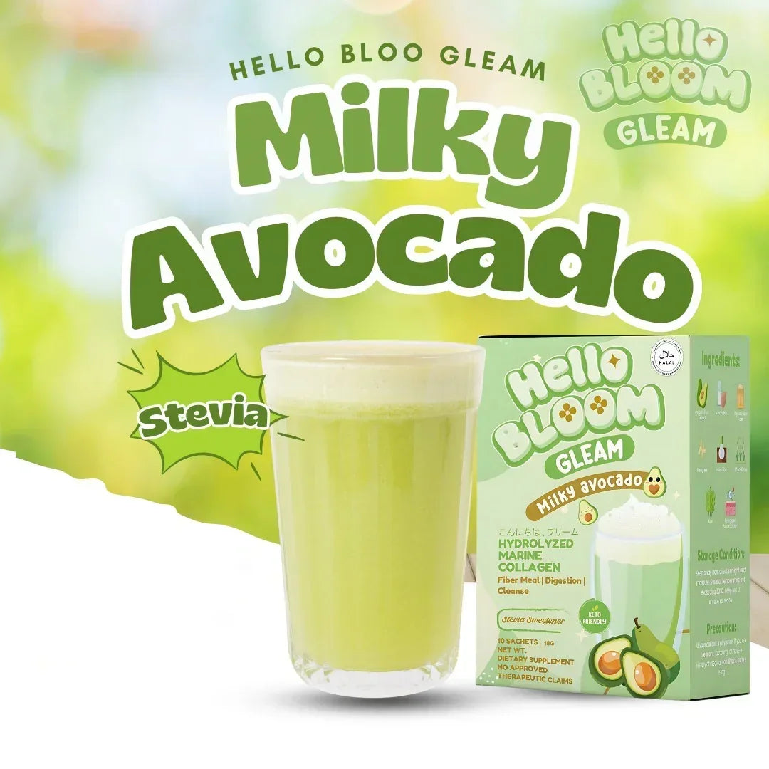 Hello Bloom Gleam Milky Avocado Juice Drink - 180g