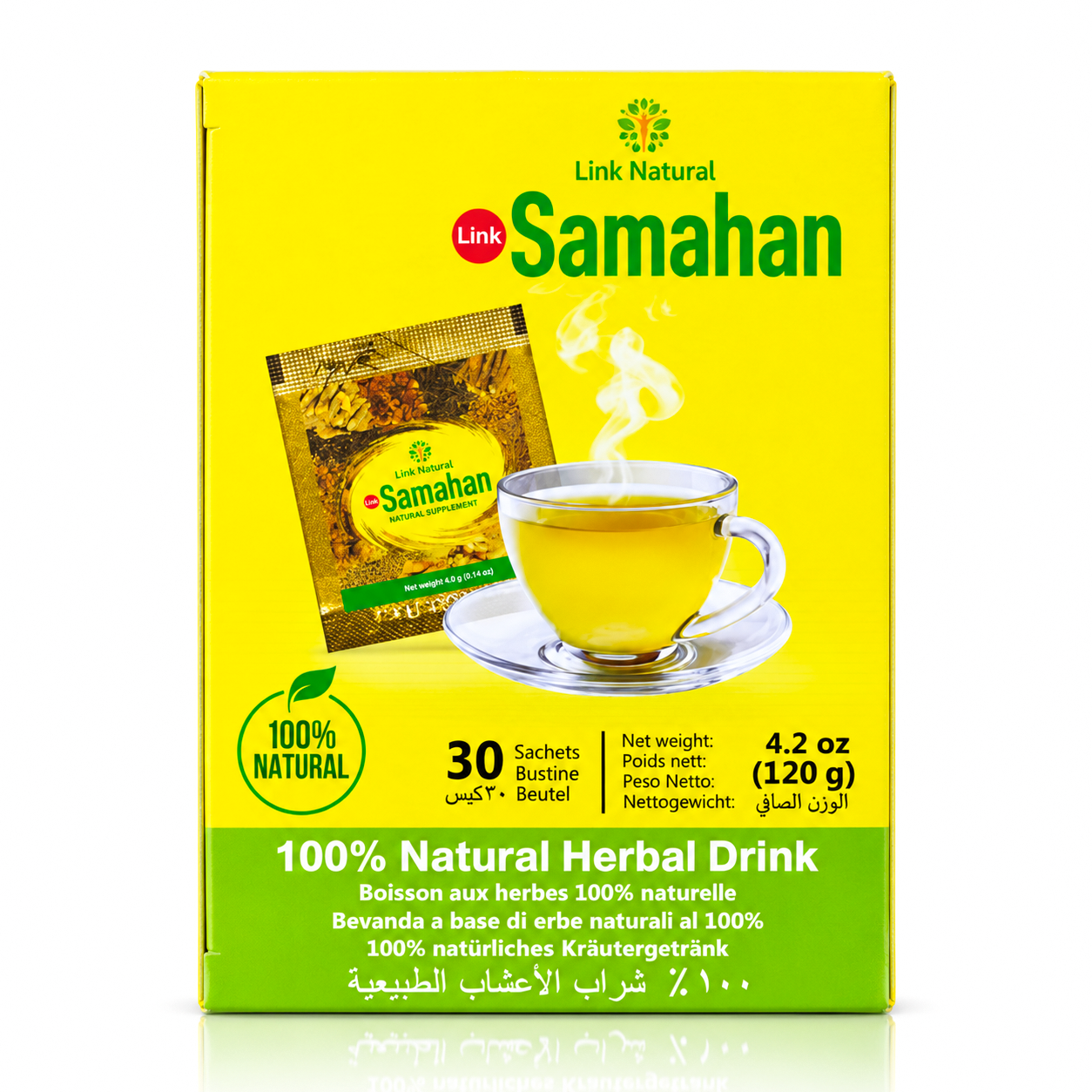 Samahan 100% Natural Herbal Drink - 30 Sachets (120g)