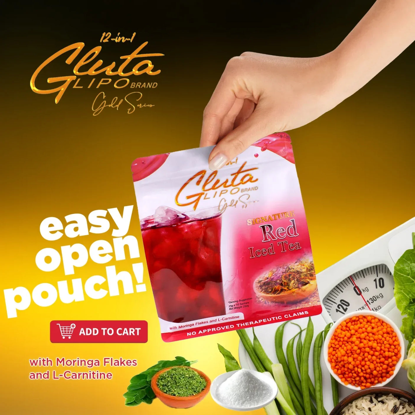 Gluta Lipo Red Iced Tea - 250g