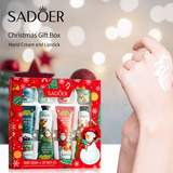 Sadoer Moisturizing Hand Cream & Lip Balm Set - 8Pcs Set