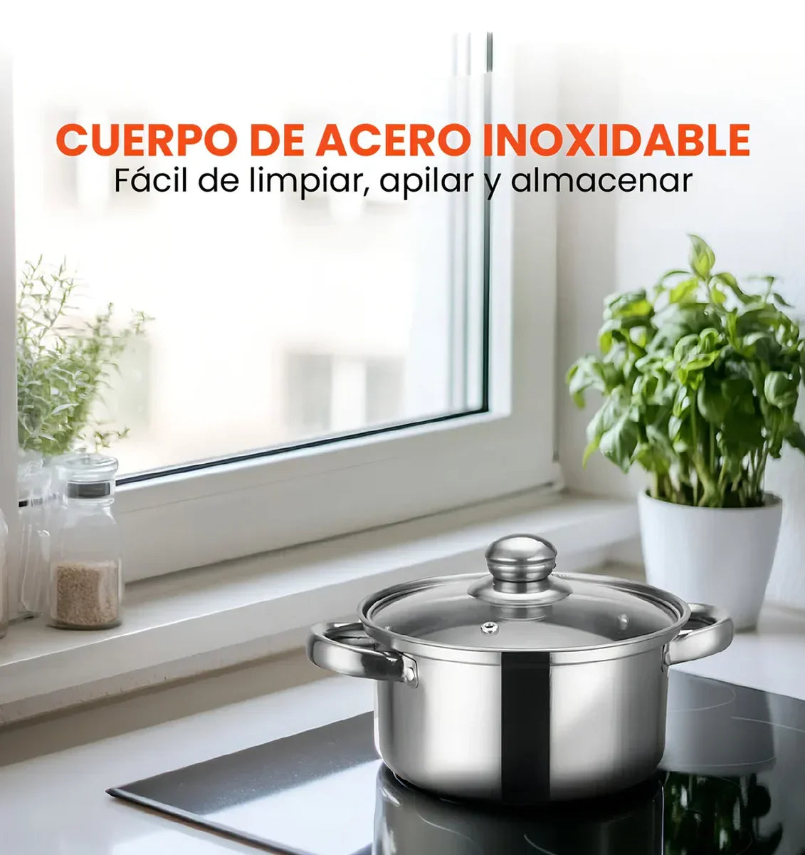 Stainless Steel Ware Stock Soup Pot 10 Pcs Set