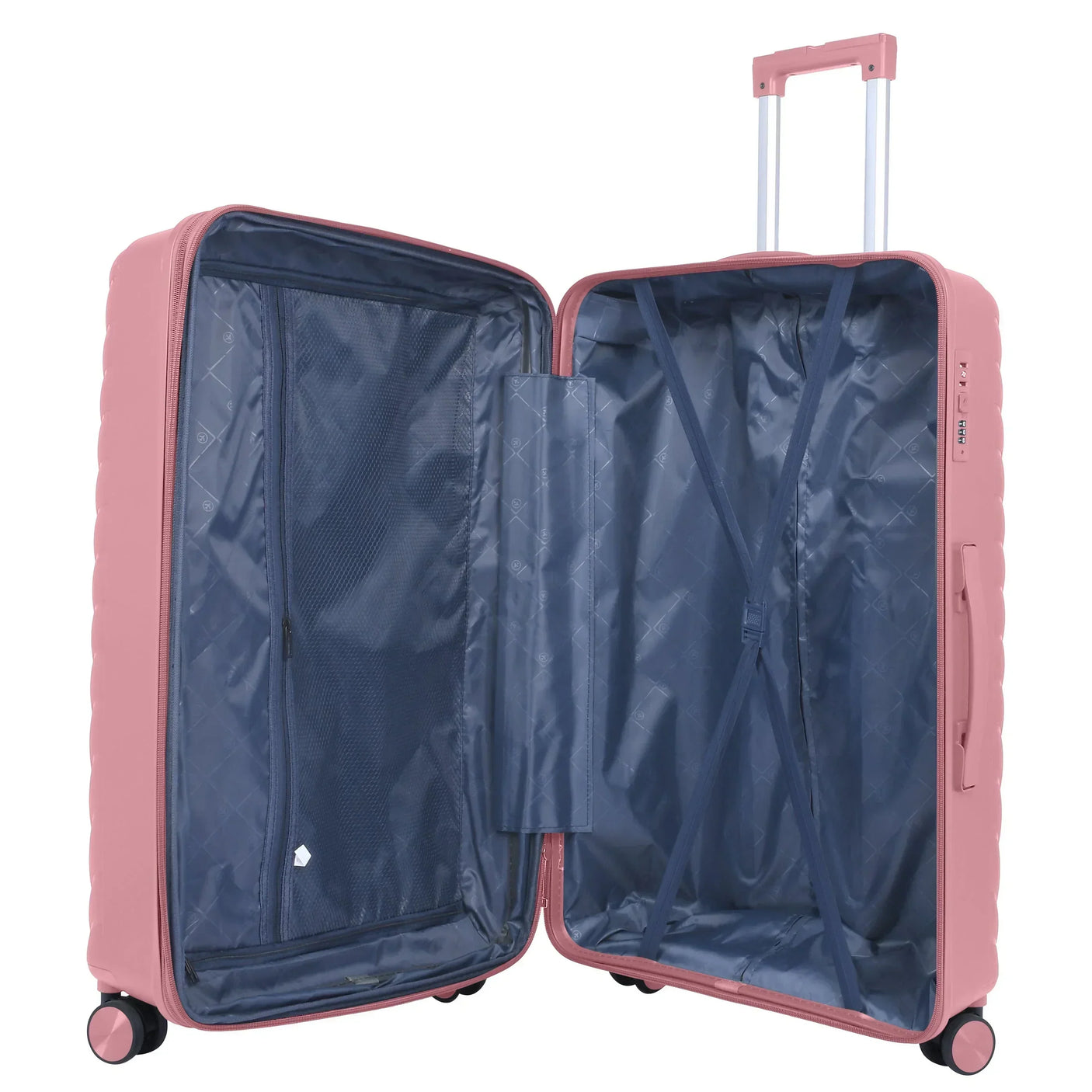 American Flyer Luggage Bag 24 Inch Check-in Luggage Trolly - Rose Gold