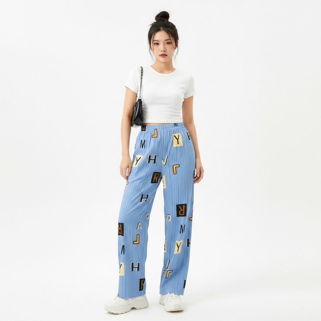 Women's Relaxed Wide-Leg Palazzo Pants - YL608