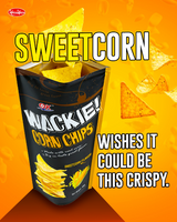 OK Wackie Corn Chips Sweetcorn Flavor - 98g