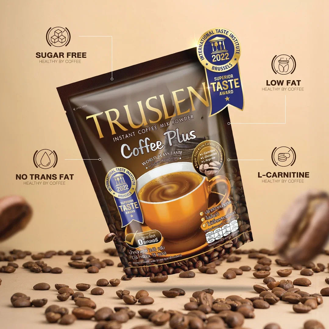 Truslen Coffee Plus Sugar Free - 16g × 15 Sticks (240g)