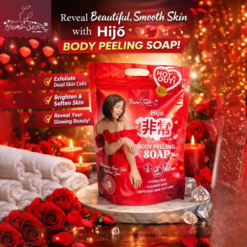 Hami-San Hijo Body Peeling Soap - 5Pcs × 50g