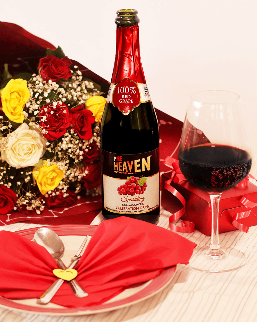 Pure Heaven Red Grape Non-Alcoholic Celebration Drink - 750ml