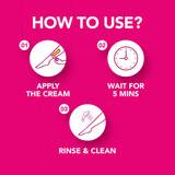 Nair Hair Remover Cream Lemon & Rose Fragrance - 2 × 110g (Offer)