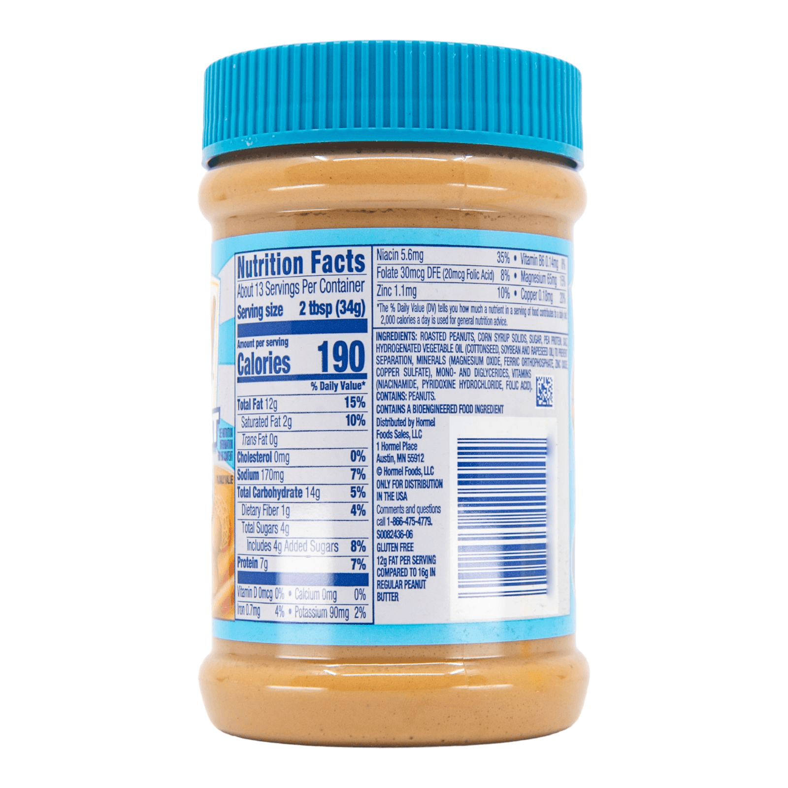 Skippy Reduced Fat Peanut Butter Spread Creamy - 462g