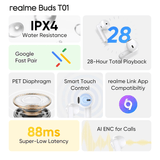 سماعات Realme Buds T01