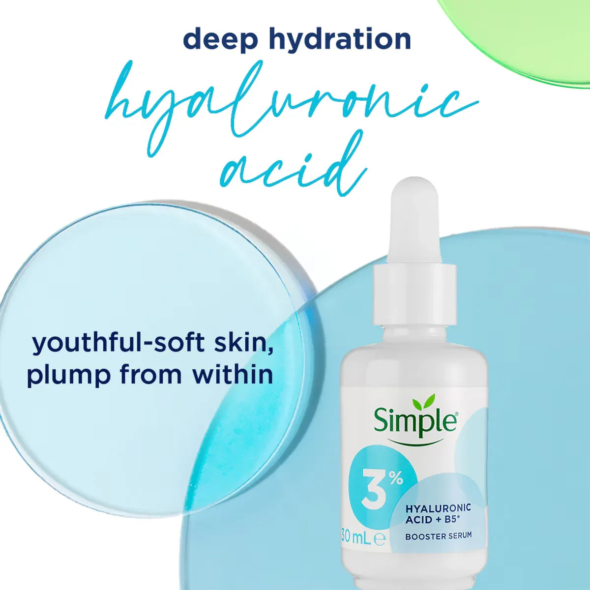 Simple Refreshing Facial Wash + 13% Hyaluronic Acid Serum (Combo Pack)