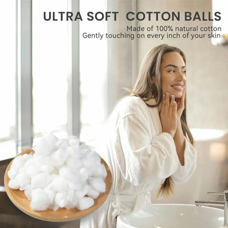 Moming Bud Soft & Clean Cotton Balls - 50 Pcs