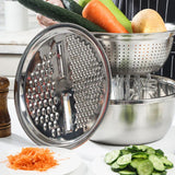 Multifunctional Stainless Steel Drain Basin 3 Pcs Set