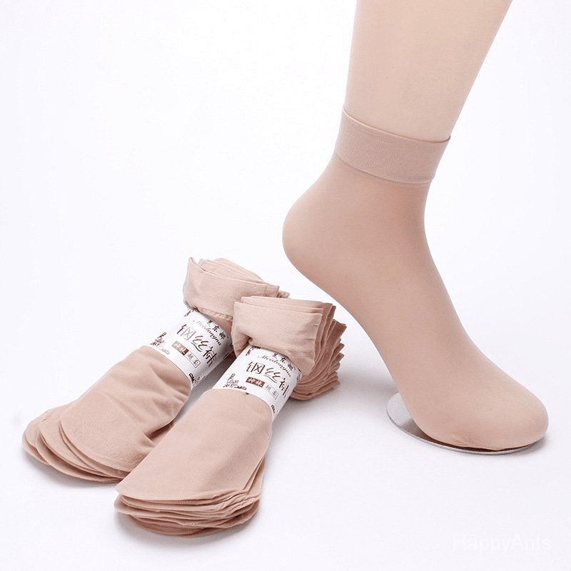 Women Invisible Thin Wear-Resistant Ankle Socks - 10 Pairs