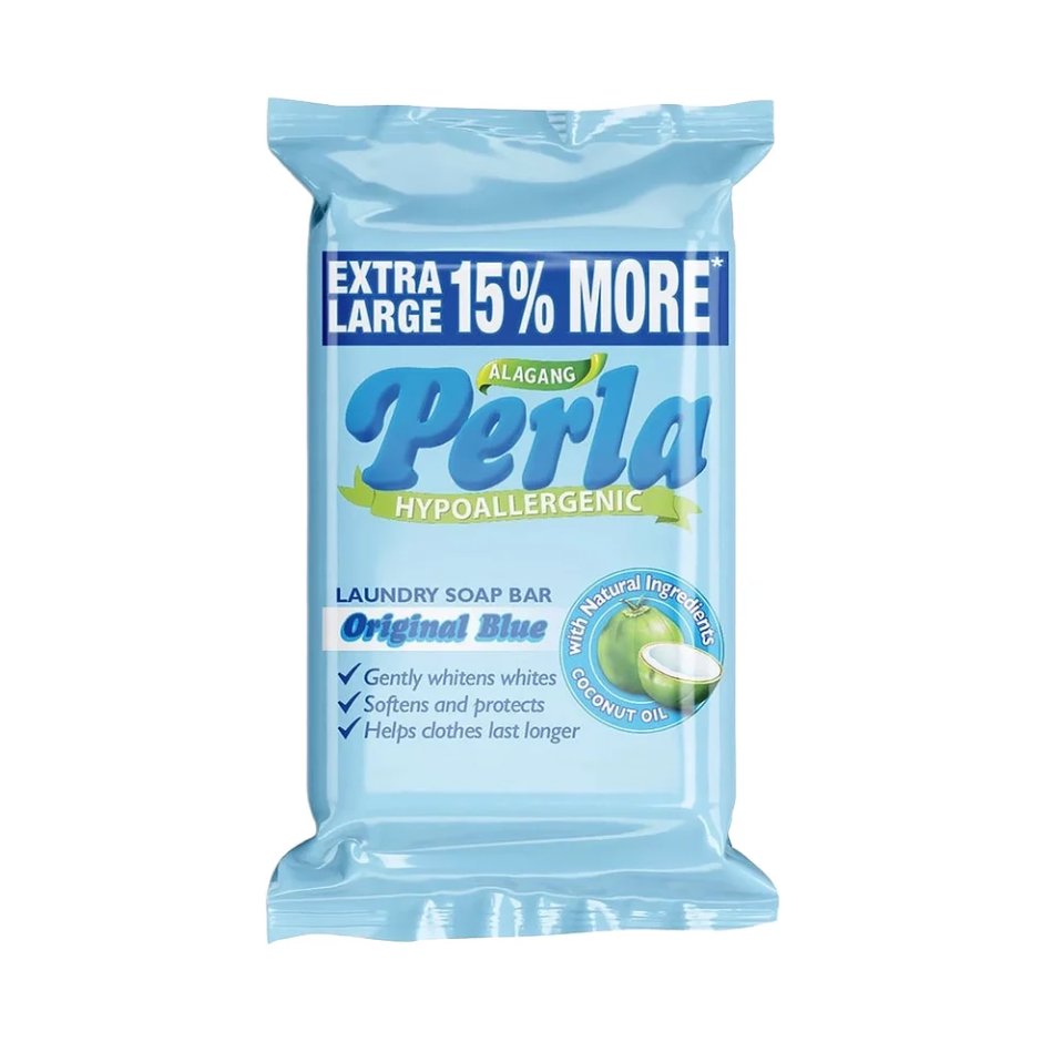Perla Hypoallergenic Original Blue Laundry Soap Bar - 110g