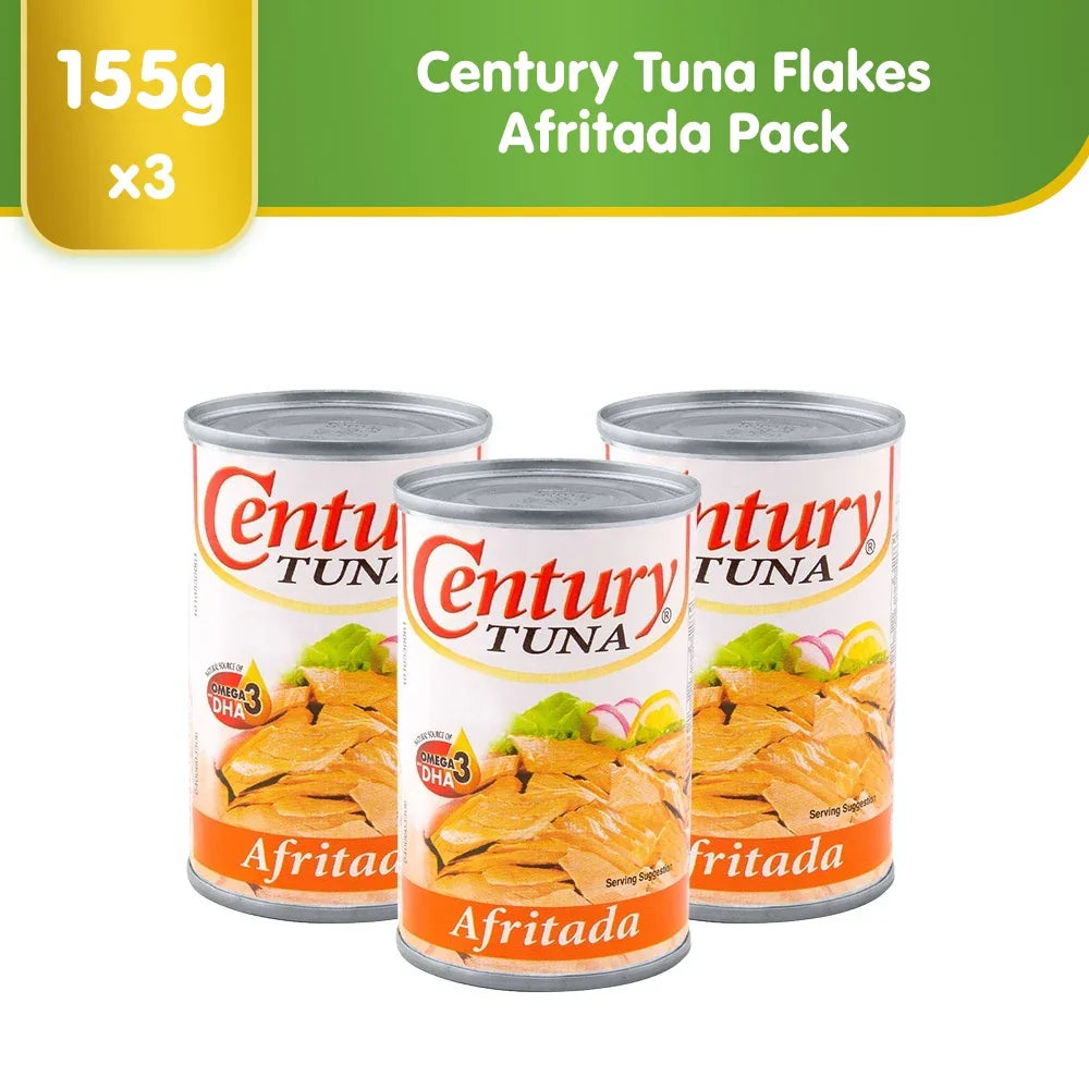 Century Tuna Afritada - 155g × 3 Pcs (Offer)