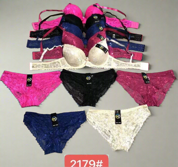 High Quality Trendy Bra & Panty Set - 2179#