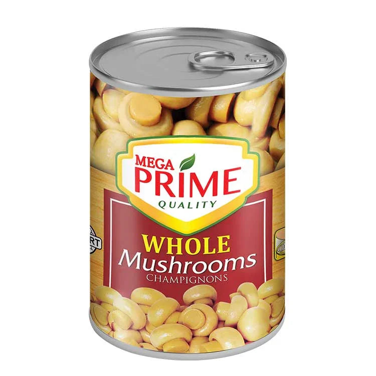 Mega Prime Quality Whole Mushrooms Champignons - 425g
