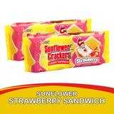 Croley Foods Sunflower Strawberry Cream Crackers - 190g (1+1) Offer