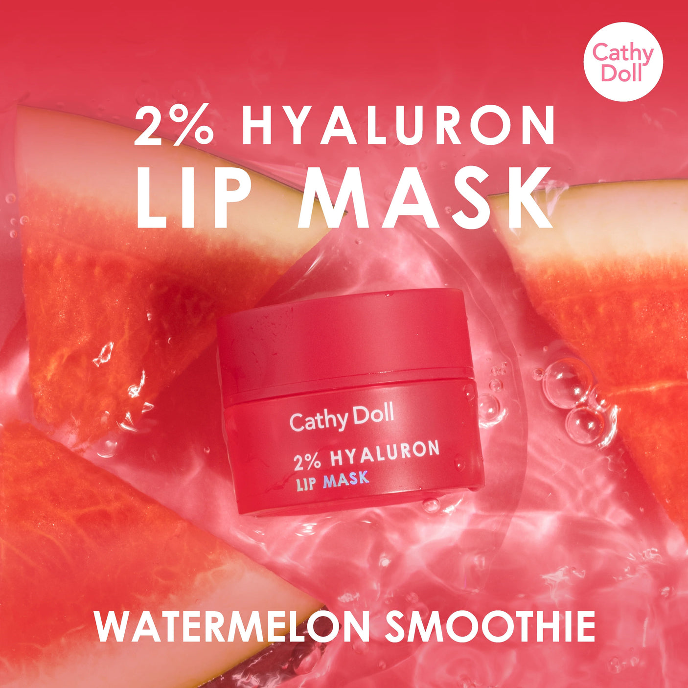 Cathy Doll 2% Hyaluron Lip Mask Watermelon Smoothie - 4.5g