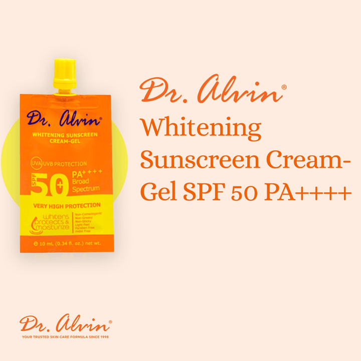 Dr. Alwin Whitening Sunscreen Cream Gel SPF 50 + - 10ml - Pinoyhyper
