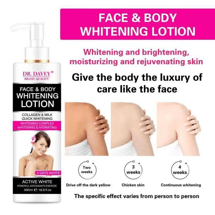 Dr. Davey Collagen Face & Body Whitening Lotion - 500ml - Pinoyhyper