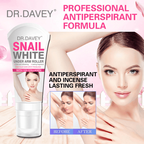 Dr. Davey Snail White Underarm Roll-On - 100ml - Pinoyhyper