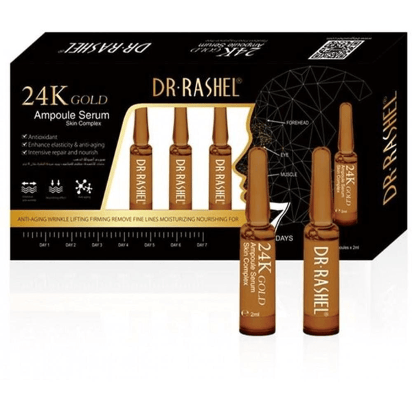 Dr.Rashel 24K Gold Ampoule Face Serum - 7 Ampoule X 2ml (Original) - Pinoyhyper