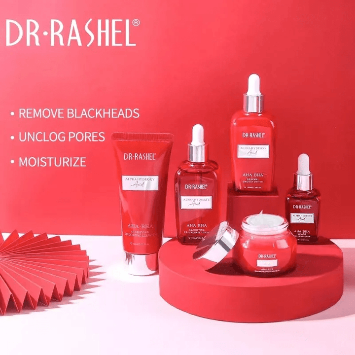 Dr. Rashel Alpha Hydroxy Acid AHA BHA Miracle Renewal Skin Care Kit - 11 Pcs Set - Pinoyhyper