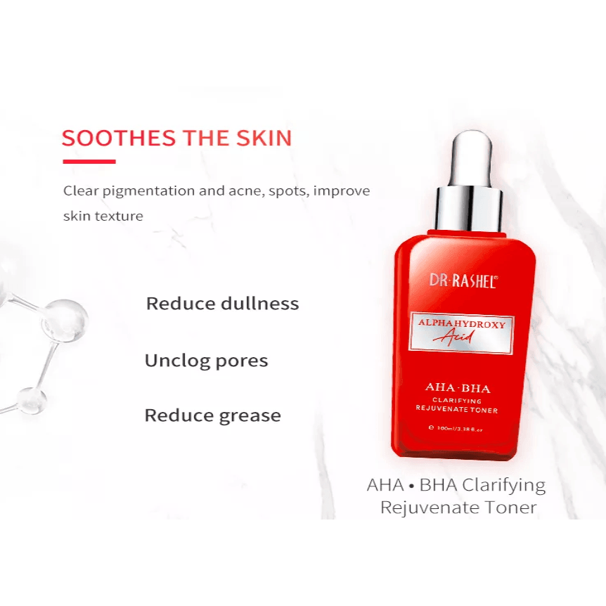 Dr. Rashel Alpha Hydroxy Acid AHA BHA Miracle Renewal Skin Care Kit - 11 Pcs Set - Pinoyhyper