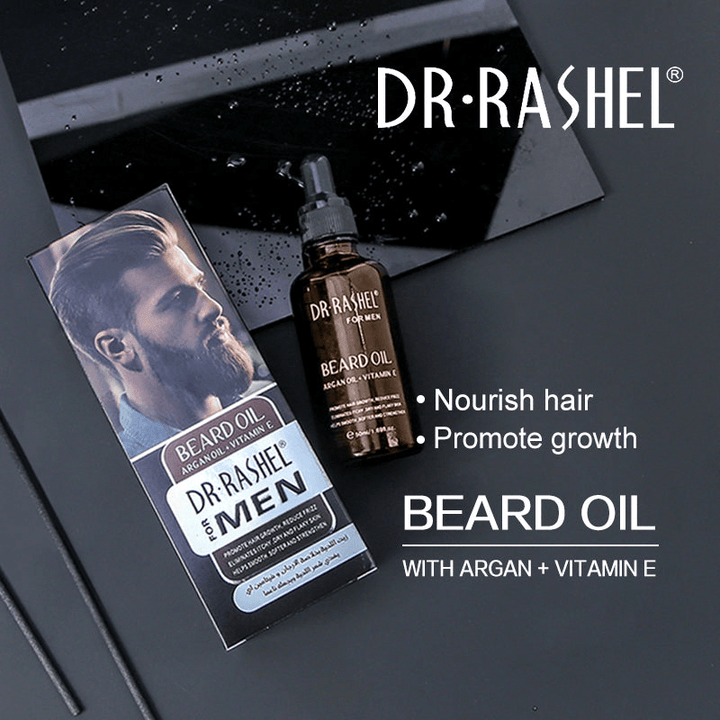 DR.RASHEL Argan + Vitamin E Beard Oil - 50ml - Pinoyhyper