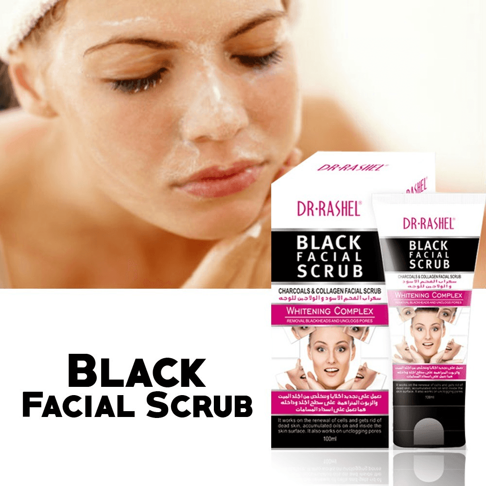 Dr Rashel Black Facial Scrub - 100ml - Pinoyhyper