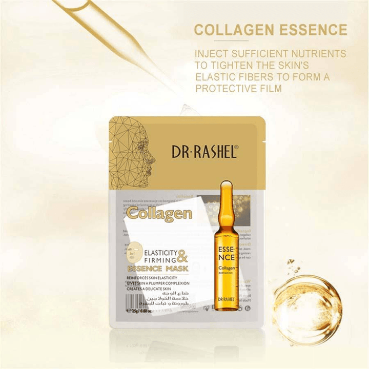 Dr.Rashel Collagen Elasticity & Firming Essence Mask - 5 Pcs × 25g - Pinoyhyper