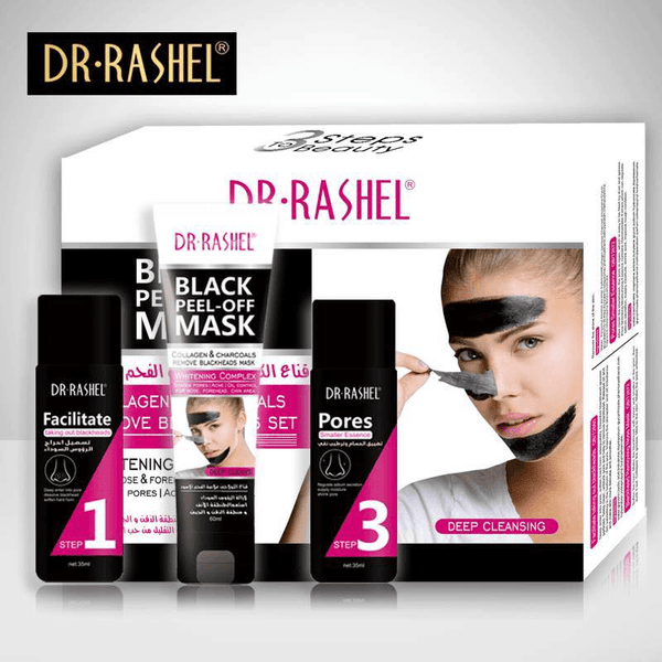 Dr.Rashel Deep Cleansing Black Peel - Off Face Mask Set - Pinoyhyper