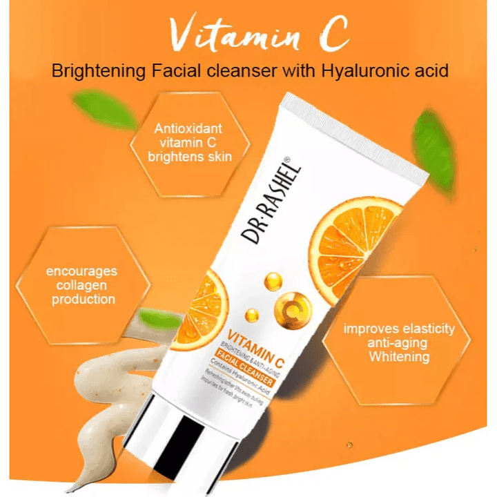 Dr. Rashel Vitamin C Brightening & Anti-Aging Facial Cleanser - 80g - Pinoyhyper