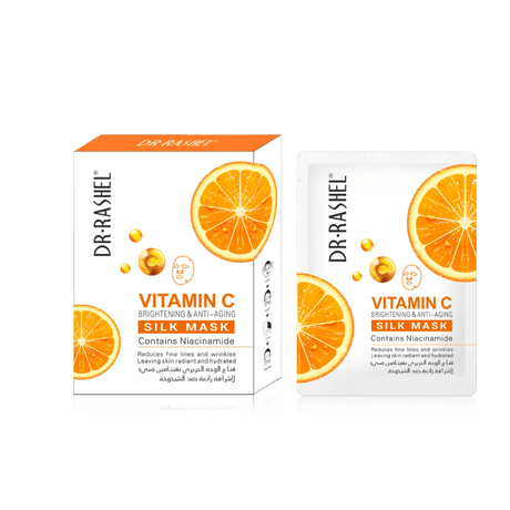 Dr.Rashel Vitamin C Brightening & Anti-Aging Silk Mask - 5 Pcs × 28g - Pinoyhyper