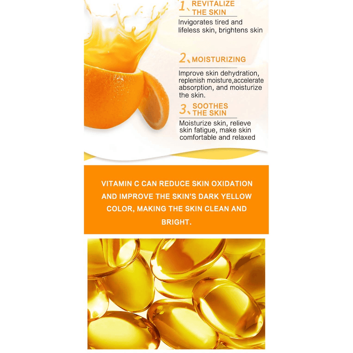 Dr.Rashel Vitamin C Brightening & Anti-Aging Silk Mask - 5 Pcs × 28g - Pinoyhyper